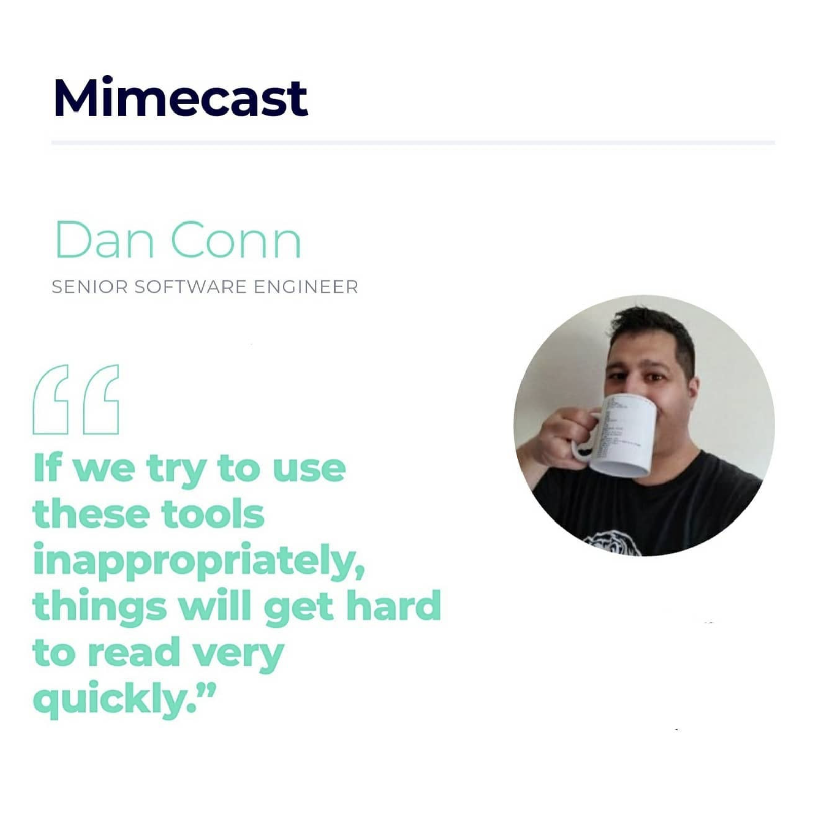 Screenshot of Dan Conn explaining the pitfalls of clean code.