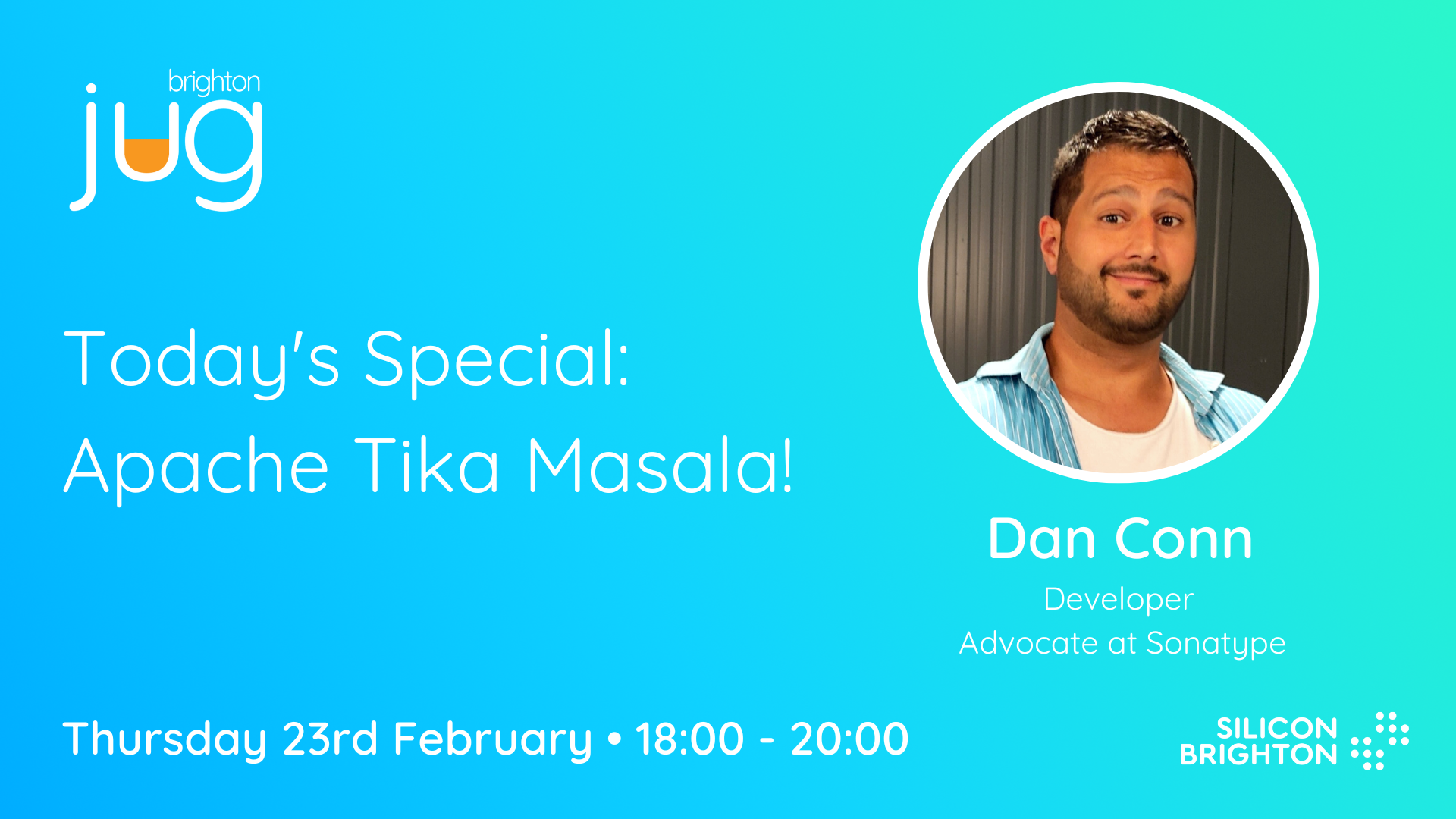 Speaker Card for Apache Tika Masala by Dan Conn on 28th February 2023