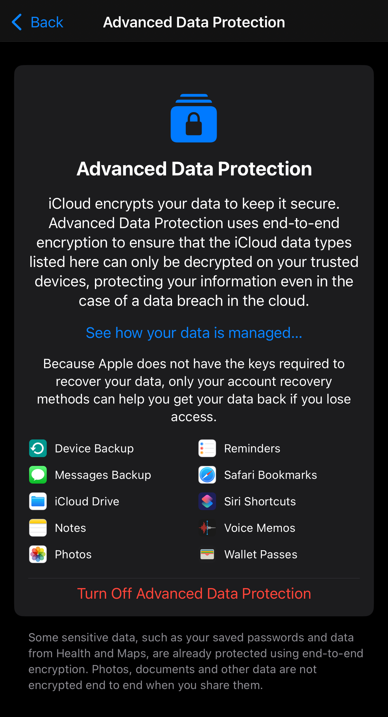 Apple Advanced Data Protection Gone, Thanks UK.